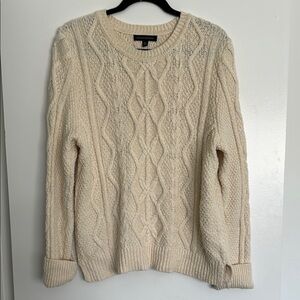 Banana Republic cotton Cable Knit Fisherman Sweater
